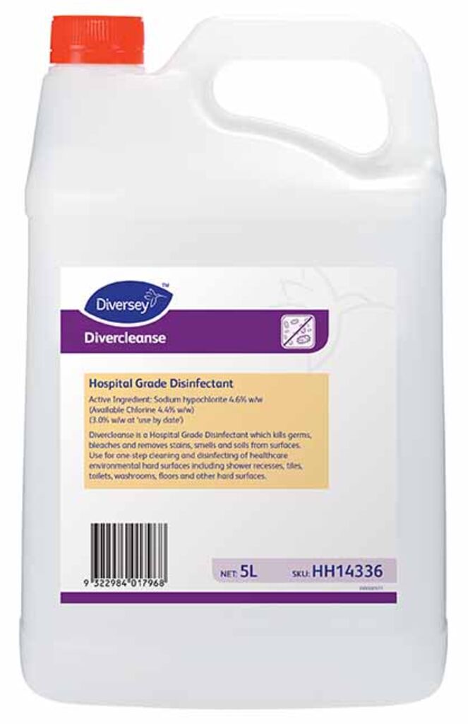 Divercleanse 2x5L - Hospital Grade Disinfectant